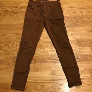 Dark Brown High-Rise AE Jeggings Size 6